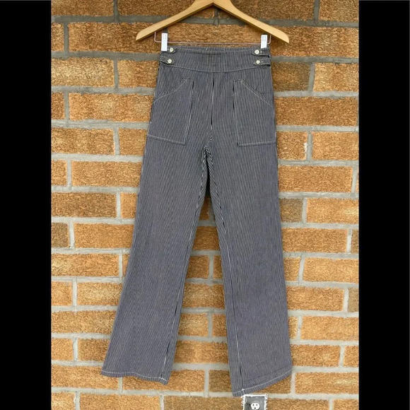 Maje Pants - Maje wide leg denim trousers size 4